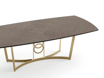 ROBERTO BARNINI - Rectangular metal table by Barnini Oseo - view 3
